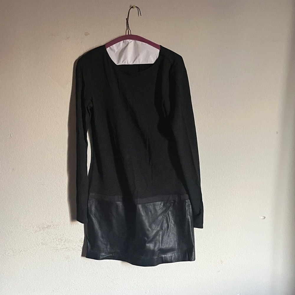 Theory Black Long Sleeve Dress